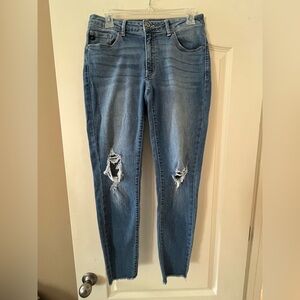 KanCan Distressed Medium Wash Stretch Skinny Jeans Women’s Size 28